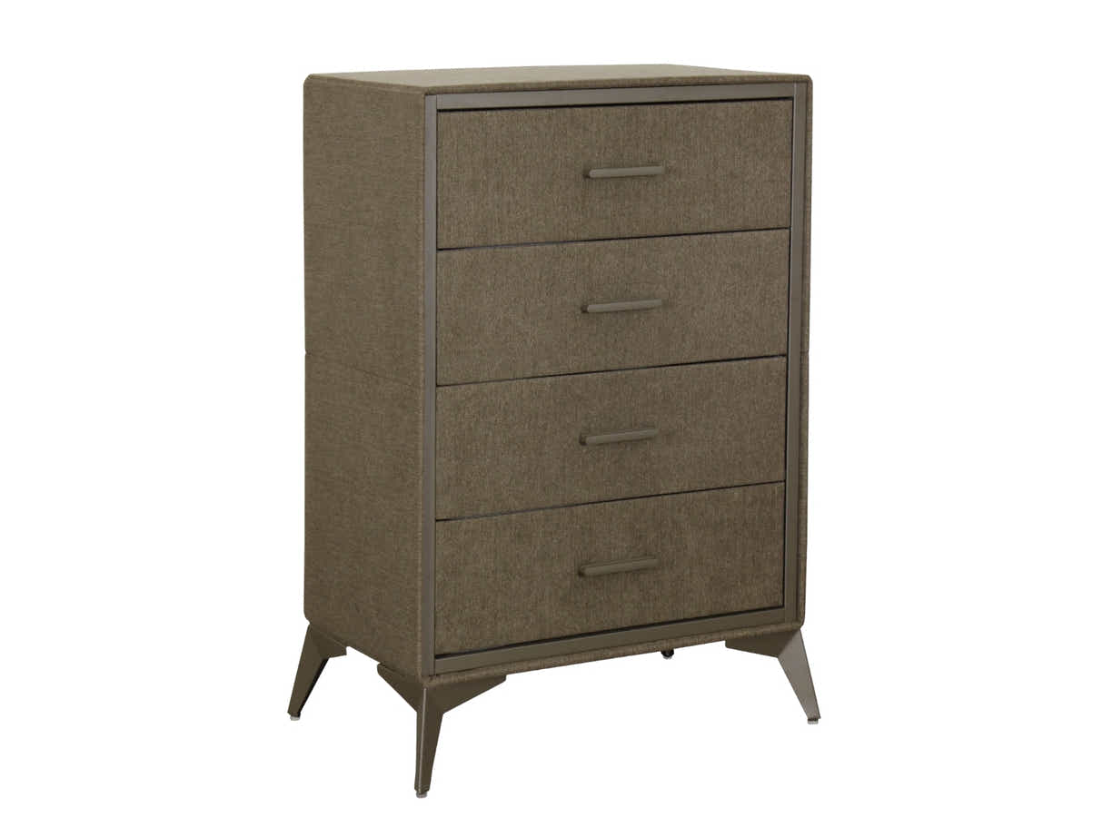 Delani 4-Drawer Tallboy - Brown