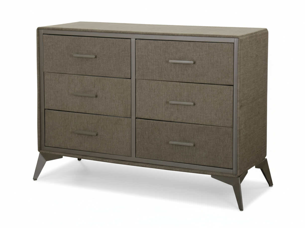 Delani 6-Drawer Lowboy - Brown
