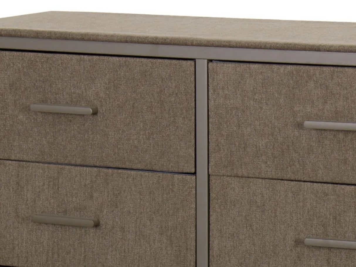 Delani 6-Drawer Lowboy - Brown