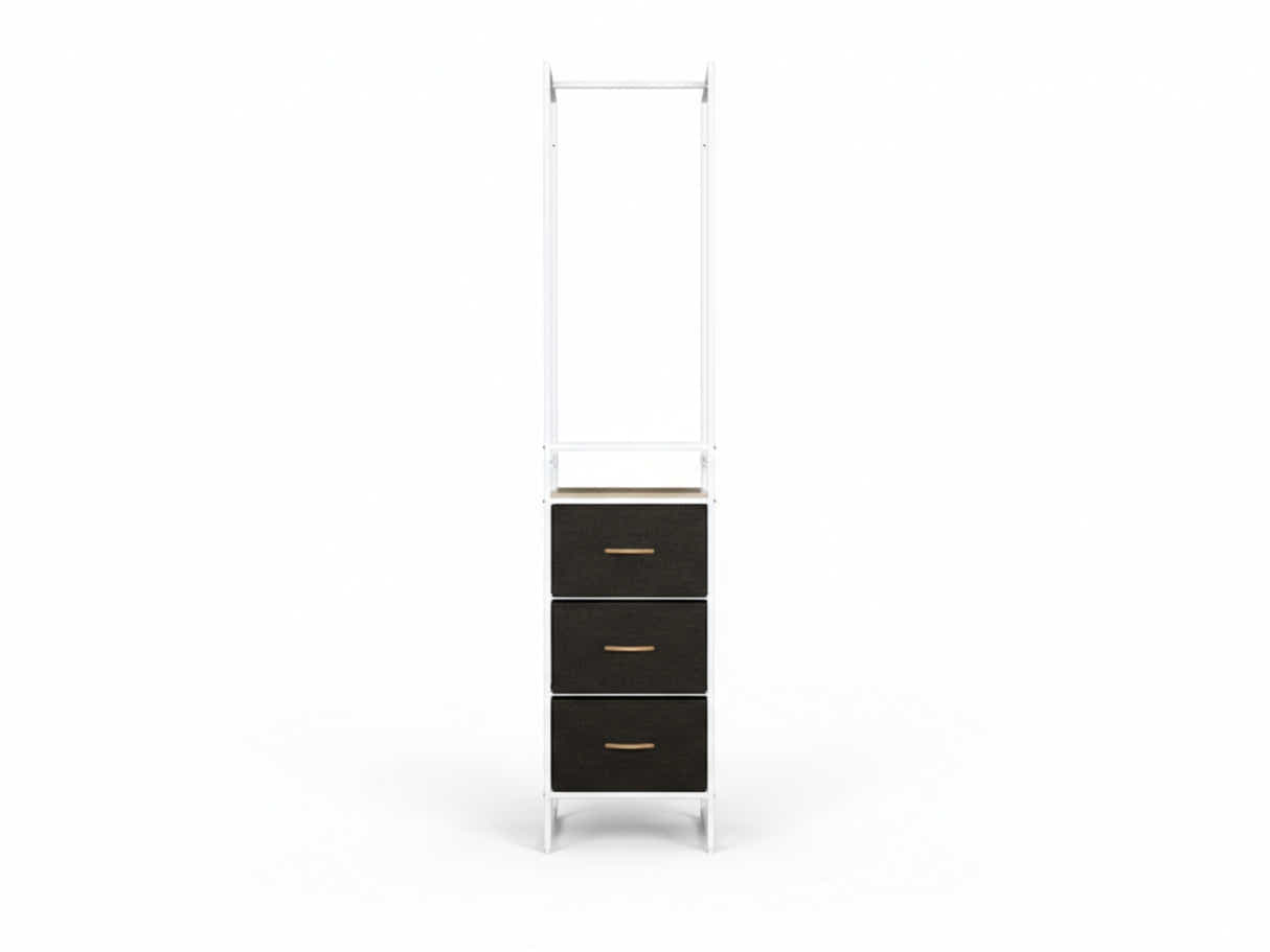 Delani Open Wardrobe with 3 Drawers