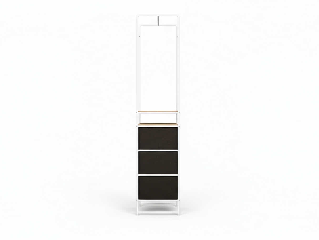 Delani Open Wardrobe with 3 Drawers