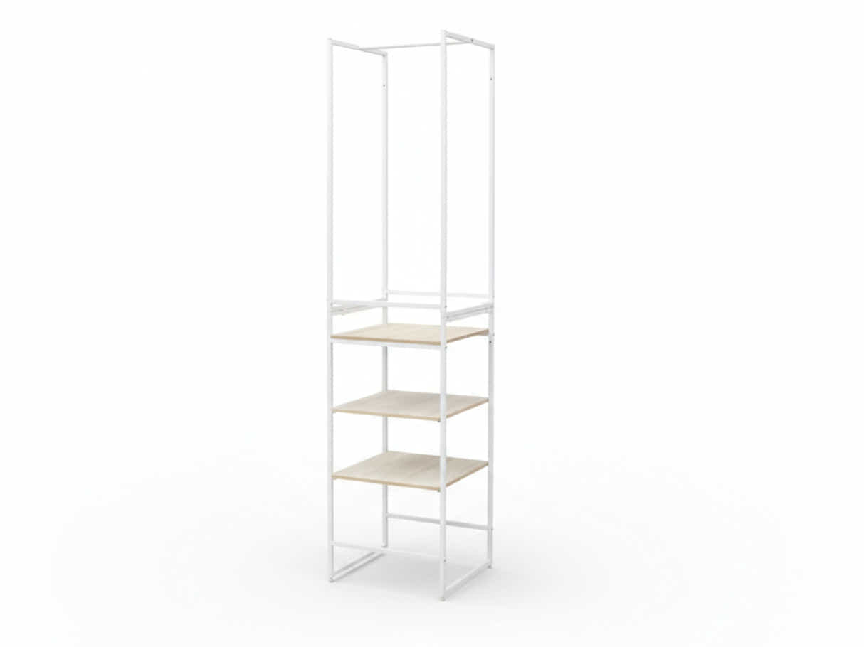 Delani Open Wardrobe with Shelves
