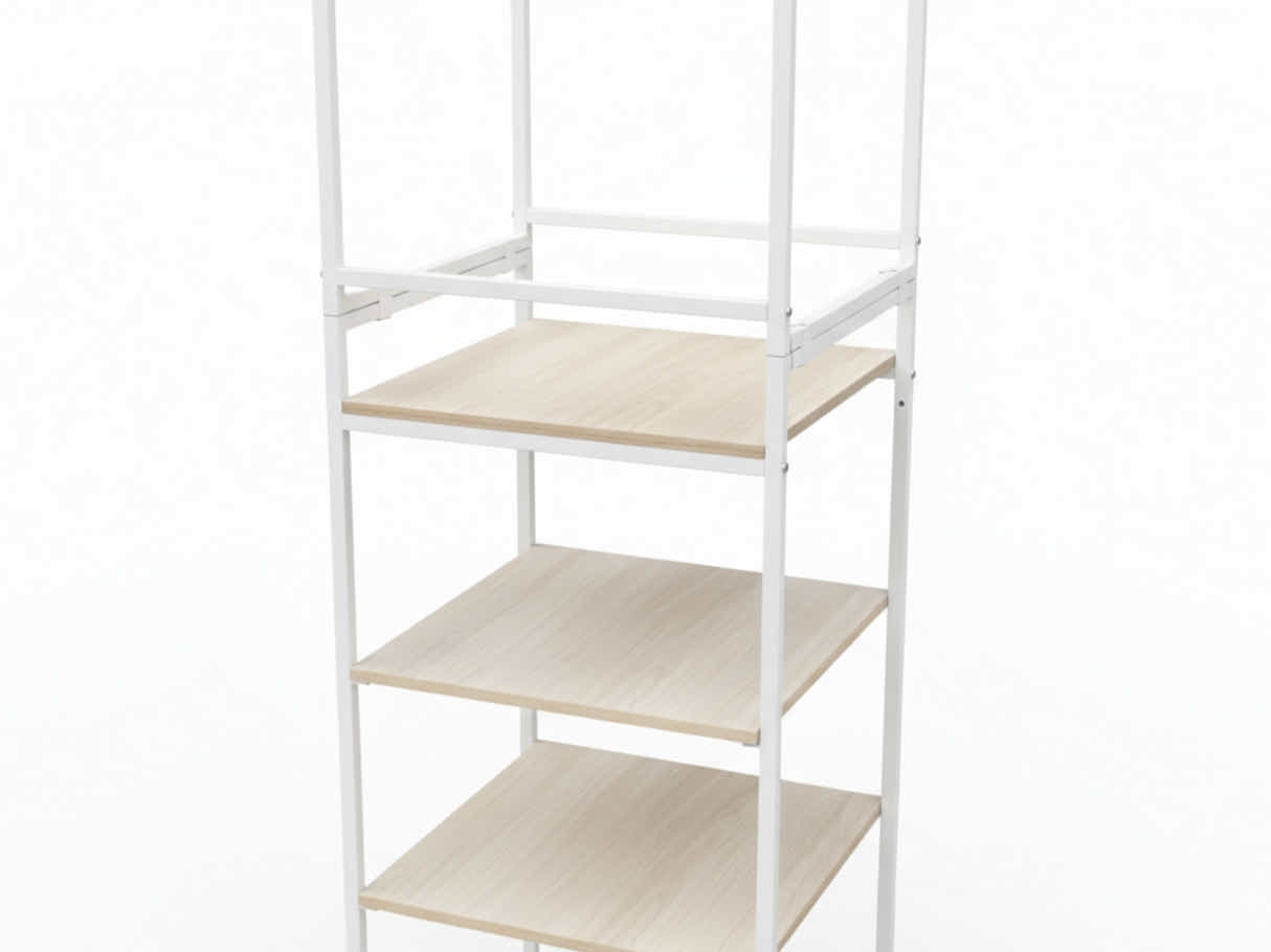 Delani Open Wardrobe with Shelves