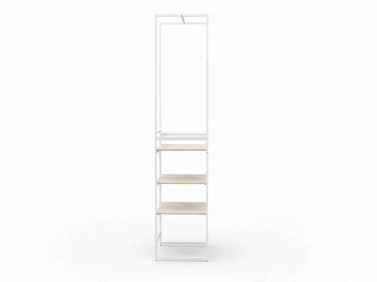 Delani Open Wardrobe with Shelves