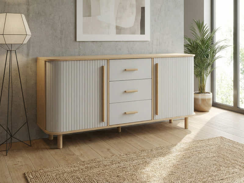 Marama Tambour Buffet Table - 140 cm