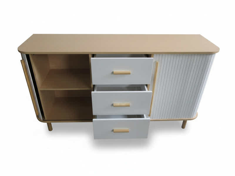 Marama Tambour Buffet Table - 140 cm