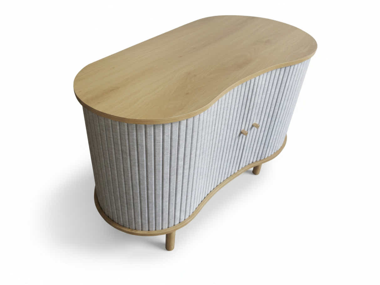 Ayla Tambour Sideboard - 100 cm