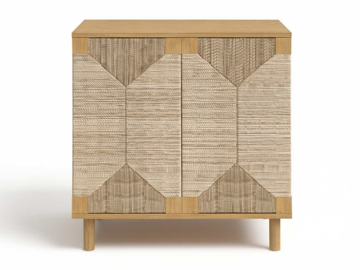 Natus Braided 2-Door Cabinet - 80 cm