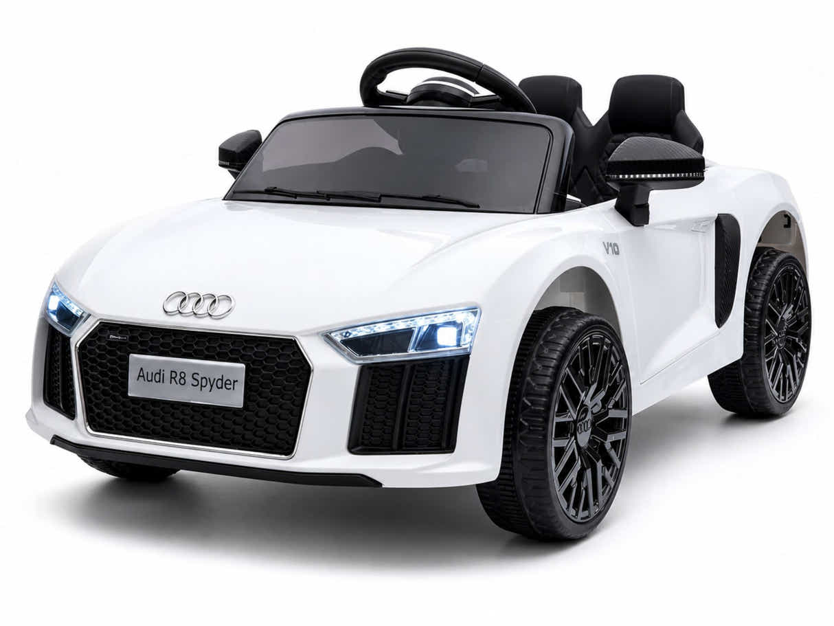Kids Ride On Car Licenced Audi R8 - White