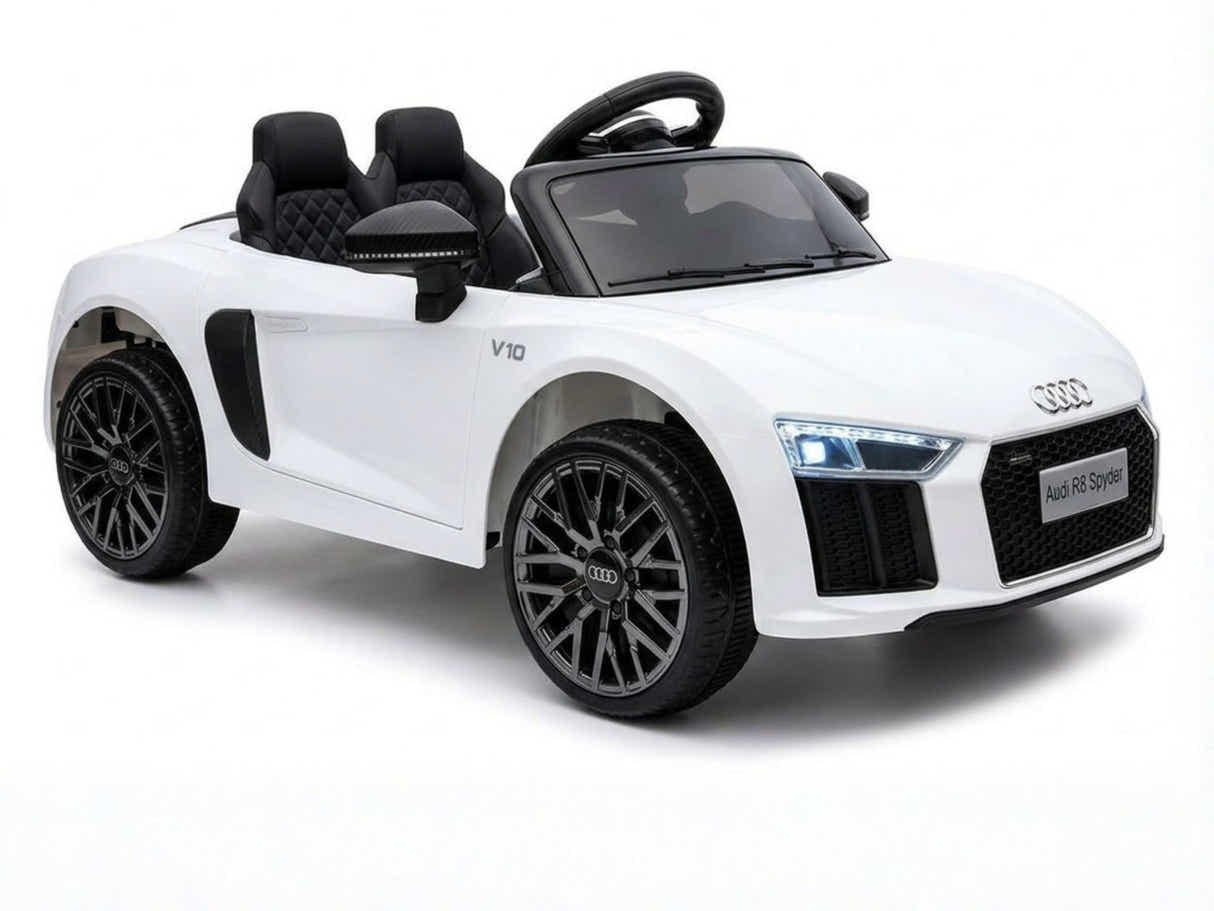 Kids Ride On Car Licenced Audi R8 - White