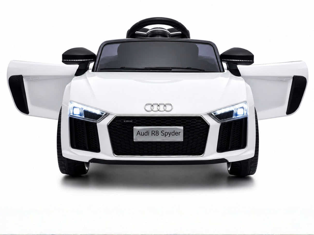 Kids Ride On Car Licenced Audi R8 - White