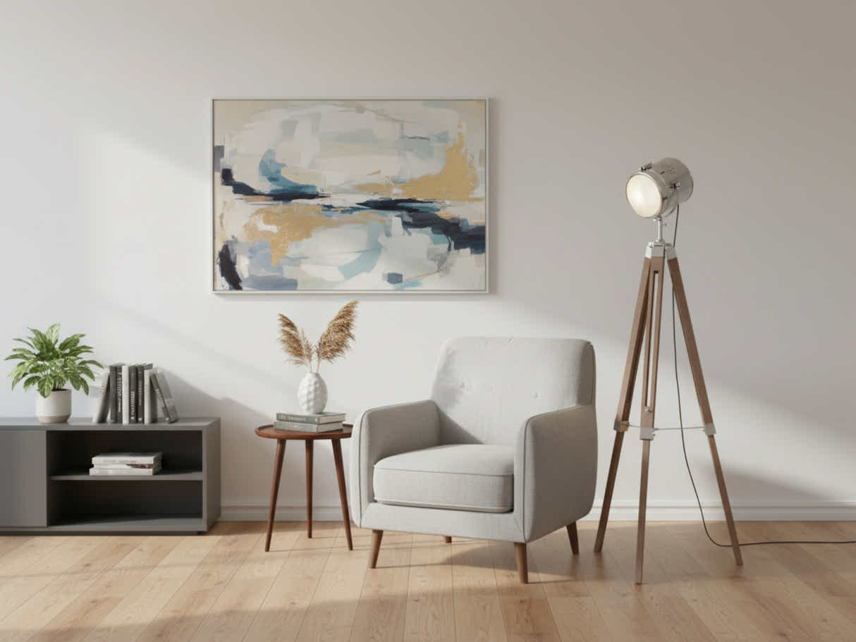 Flack Tripod Floor Lamp - Antique Ash