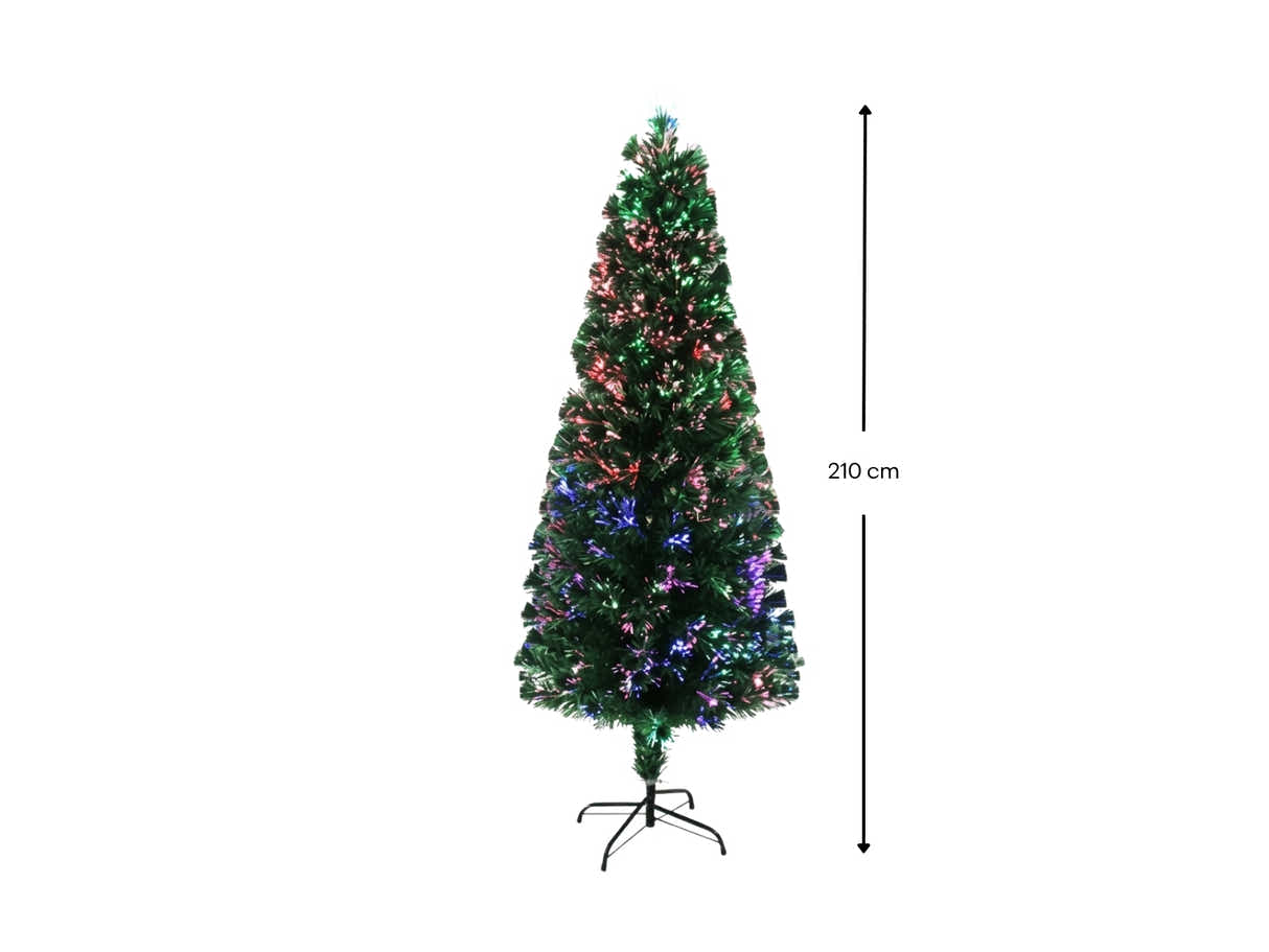 Optic Fibre Christmas Tree - 7Ft/210 cm