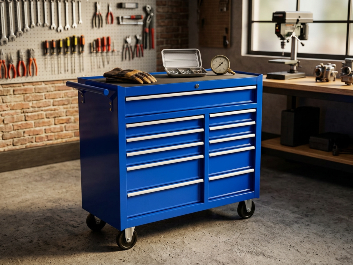 Tool Cabinet Roll Cabinet 11 Drawer BLUE