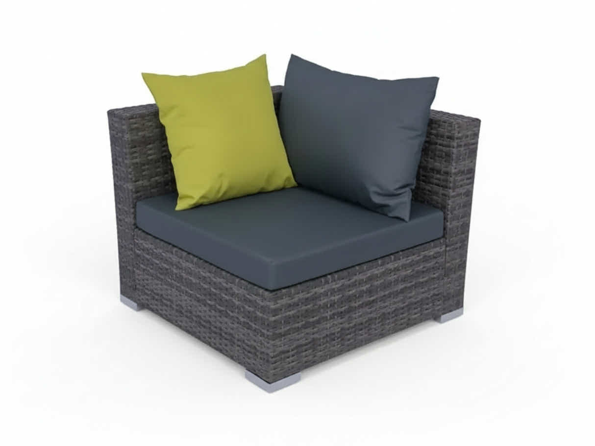 Vicenza 5-Piece Outdoor Corner Set - Grey