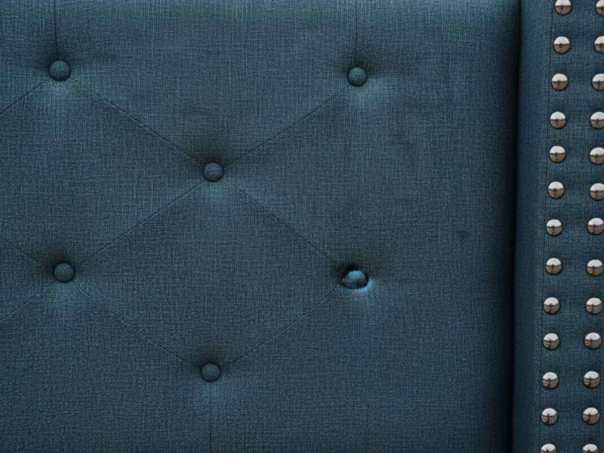 New Lisbeth Bed Frame Blue - Queen