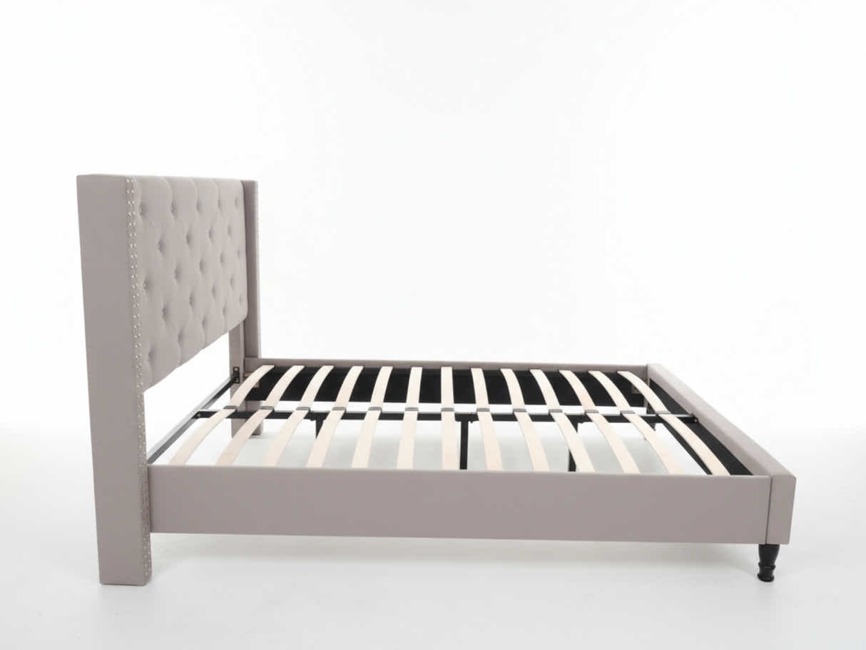 New Lisbeth Bed Frame Grey - Queen