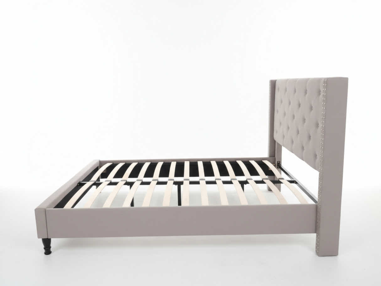 New Lisbeth Bed Frame Grey - Queen