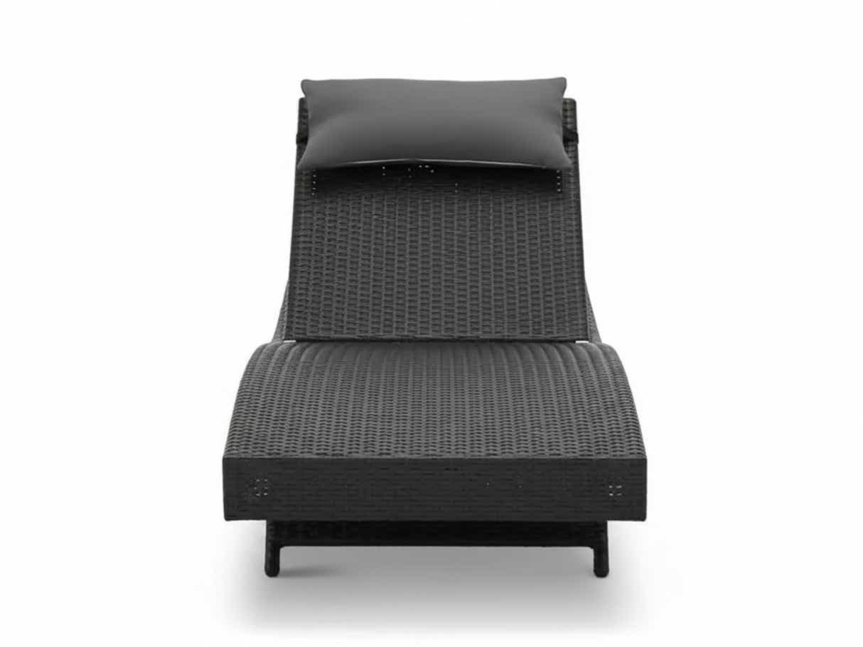 Outdoor Sun Lounger with Aluminium Frame - Set of 2