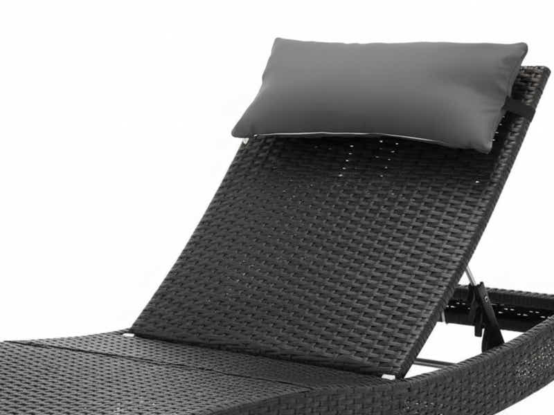 Outdoor Sun Lounger with Aluminium Frame - Set of 2