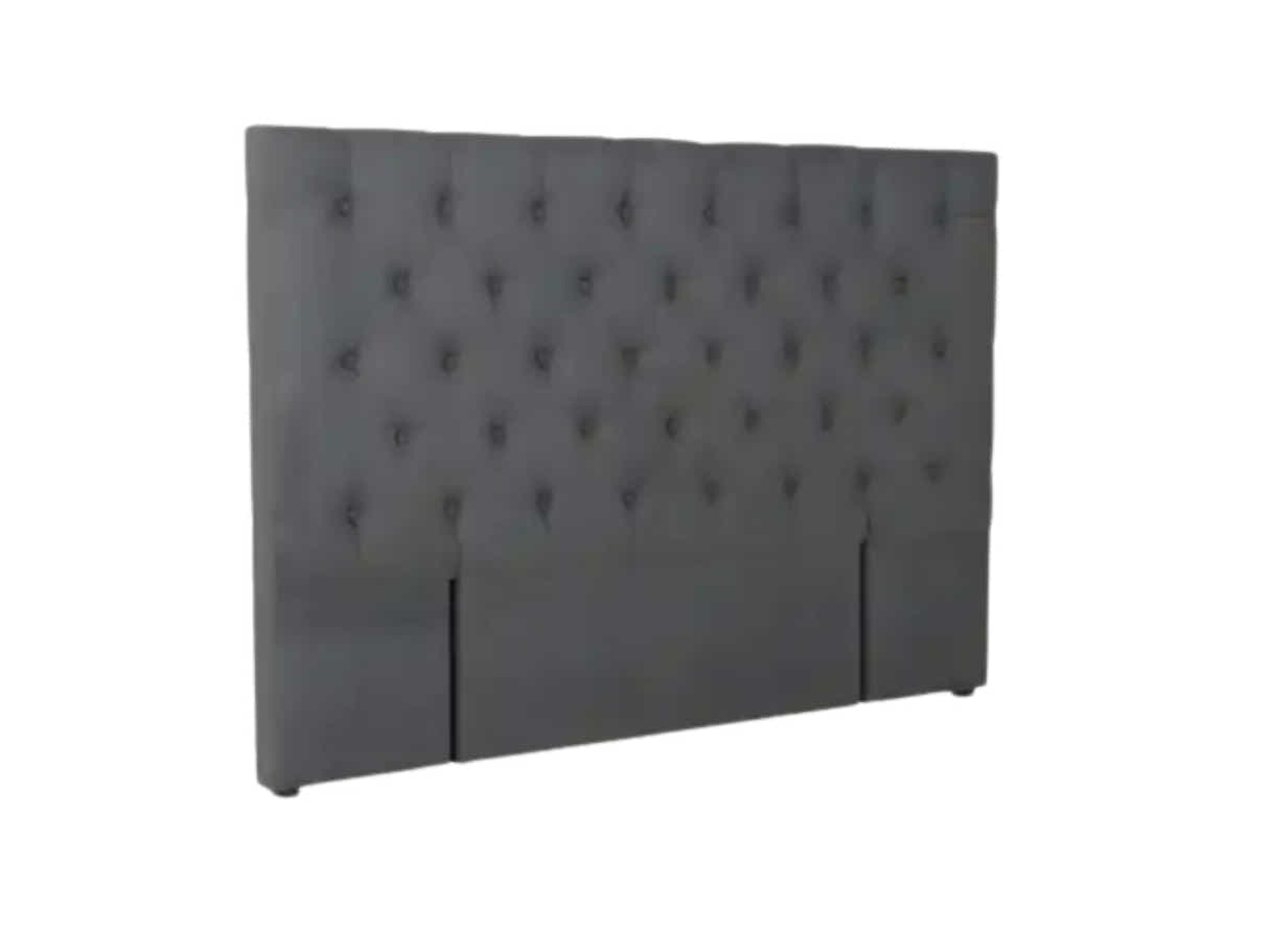 Rakel Fabric Headboard Grey - Queen