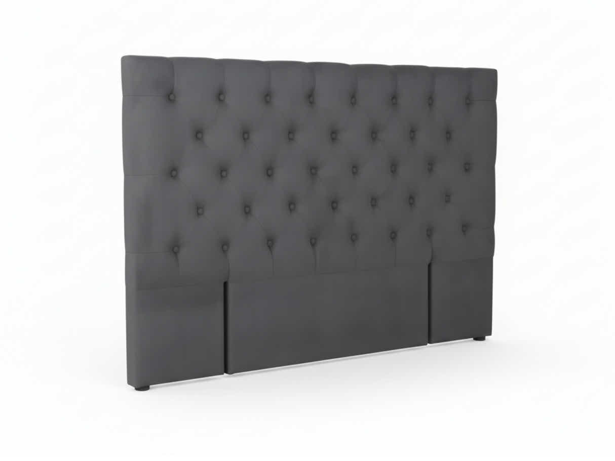 Rakel Fabric Headboard Grey - Queen