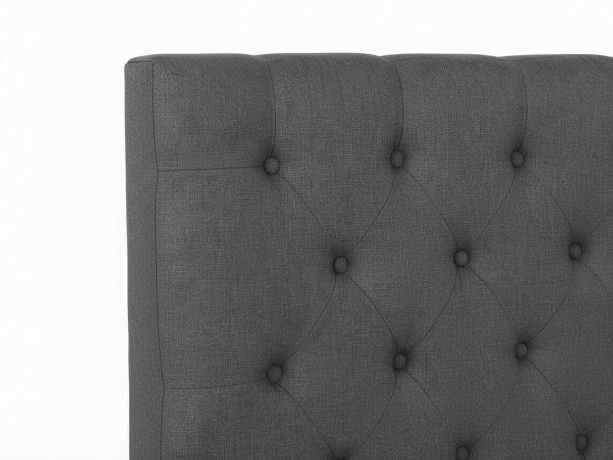 Rakel Fabric Headboard Grey - Queen