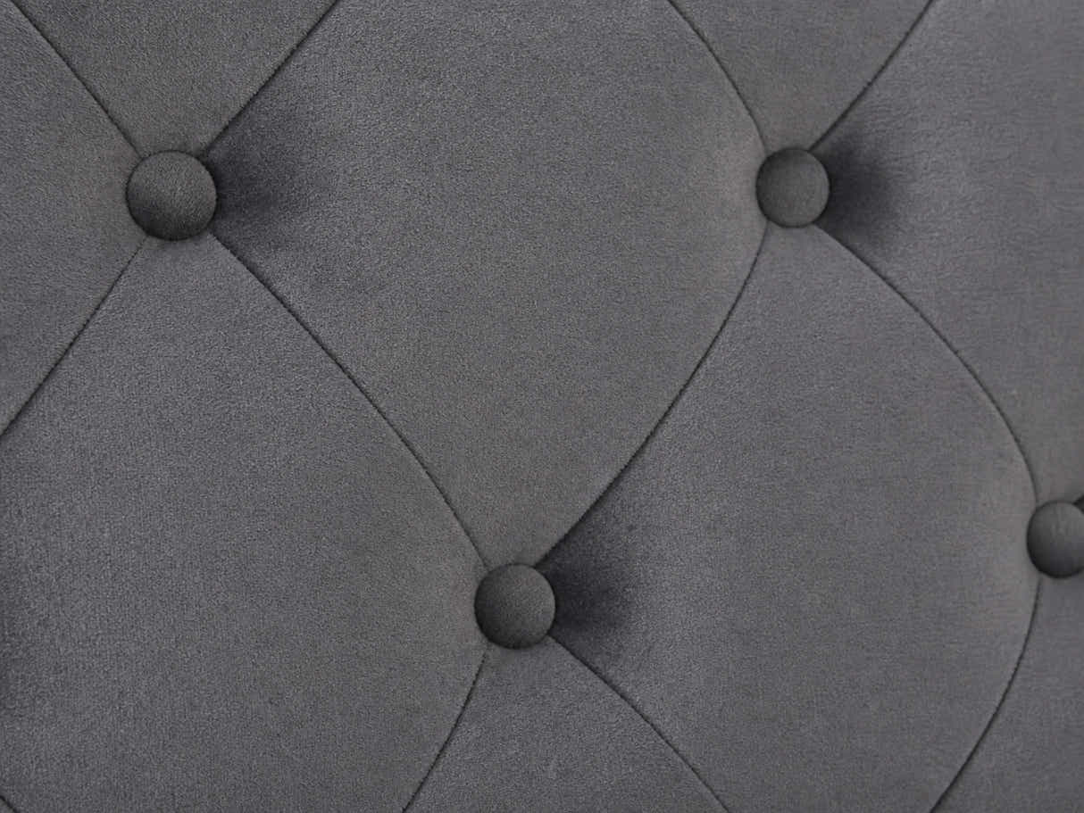 Rakel Velvet Headboard Grey - King
