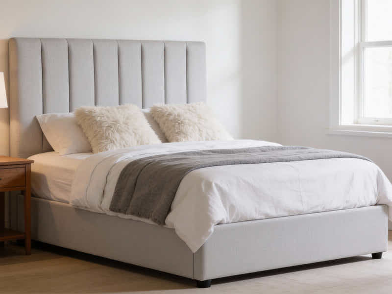 Tada Fabric Headboard Grey - King