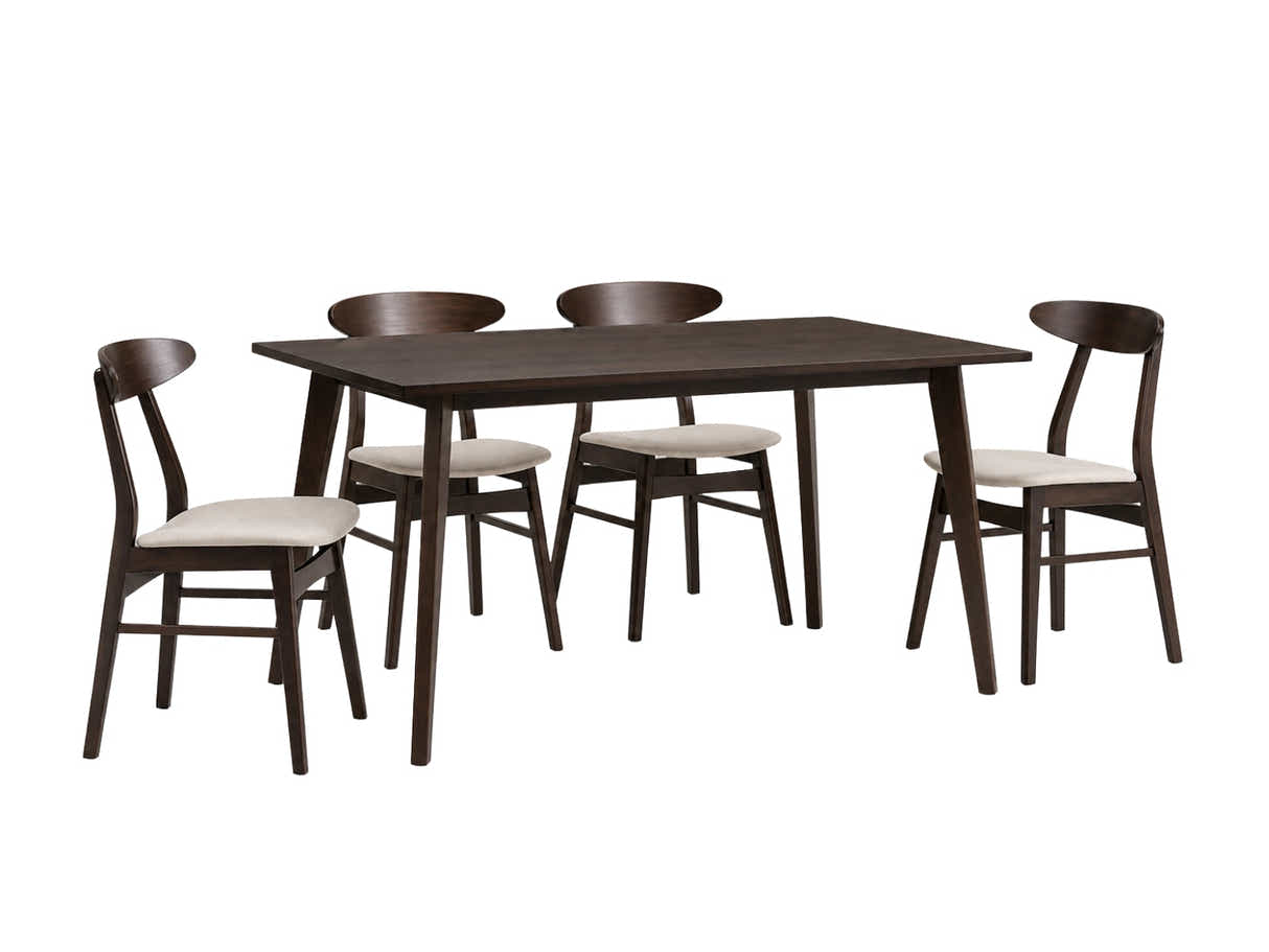 DS Fiesta 5-Piece Dining Set - Wenge