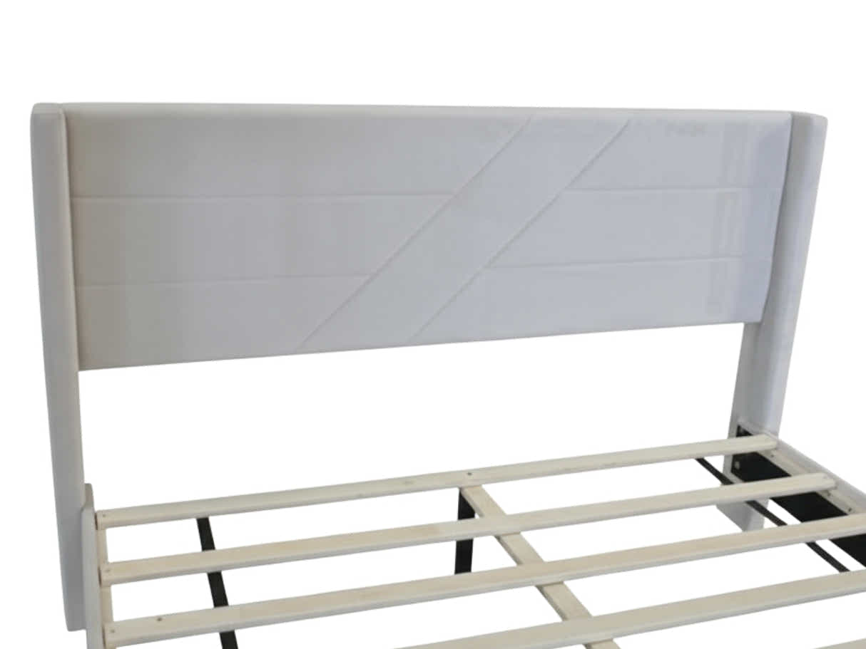 Galenia Bed Frame Beige - Queen