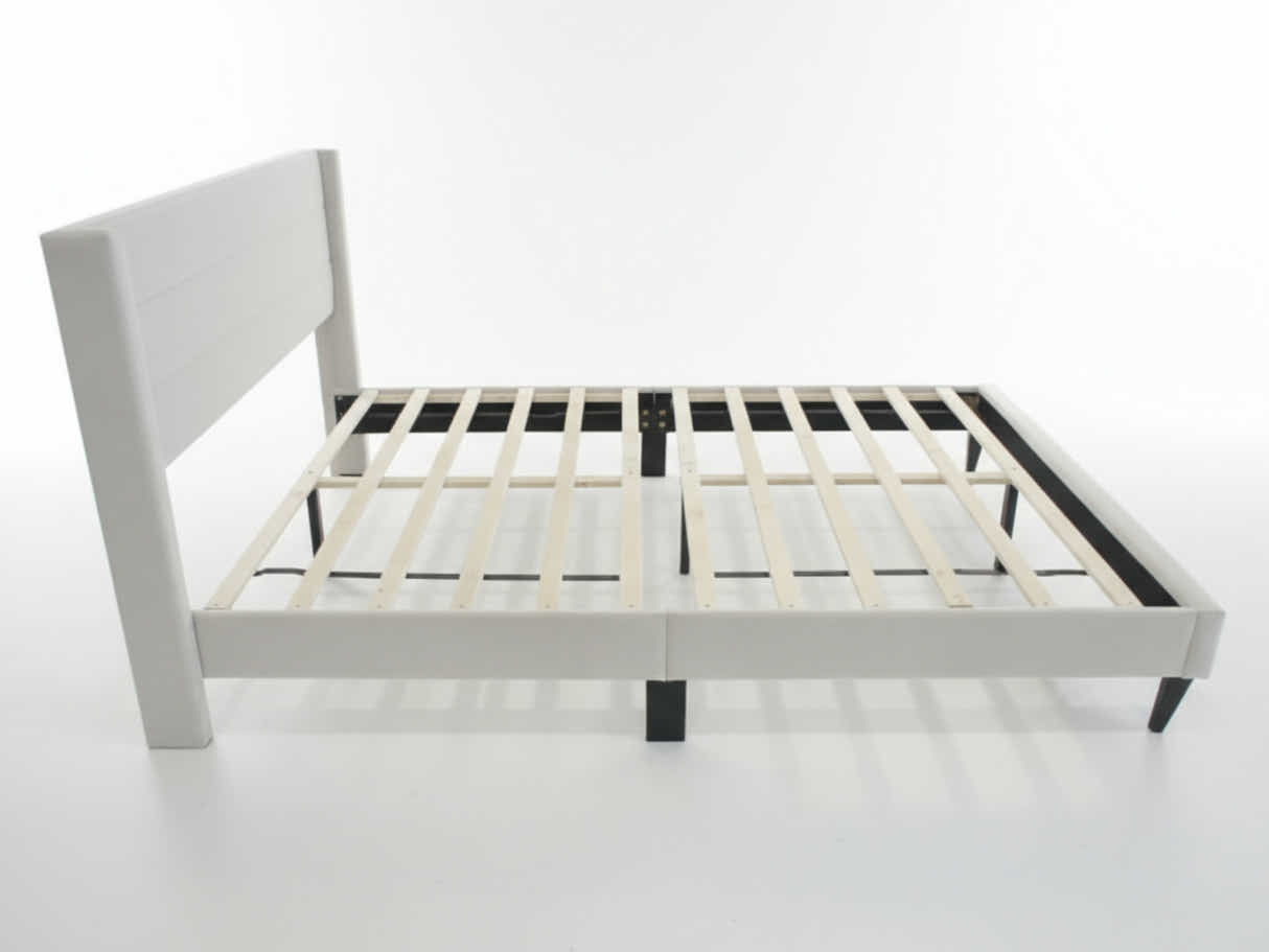Galenia Bed Frame Beige - Queen