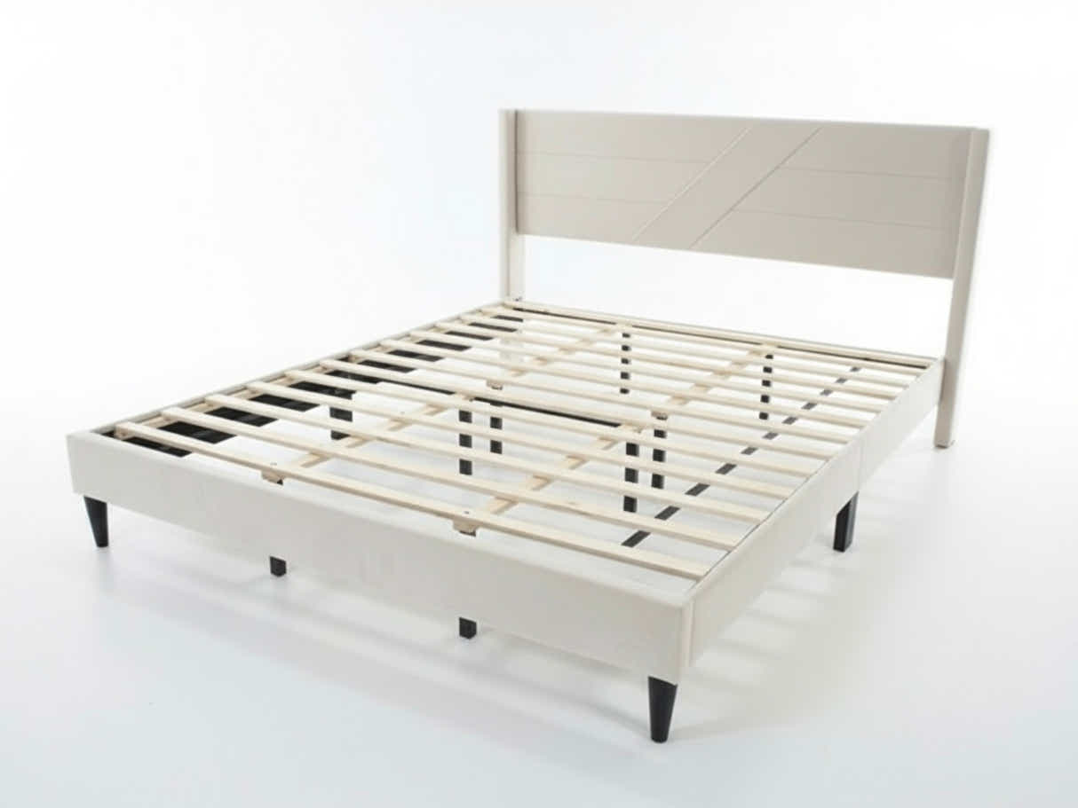 Galenia Bed Frame Beige - King