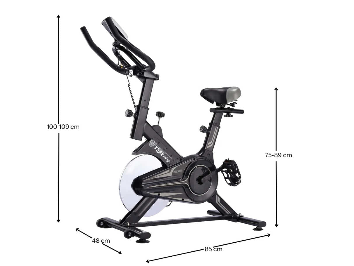 11kg Flywheel Exercise Spin Bike – Grey