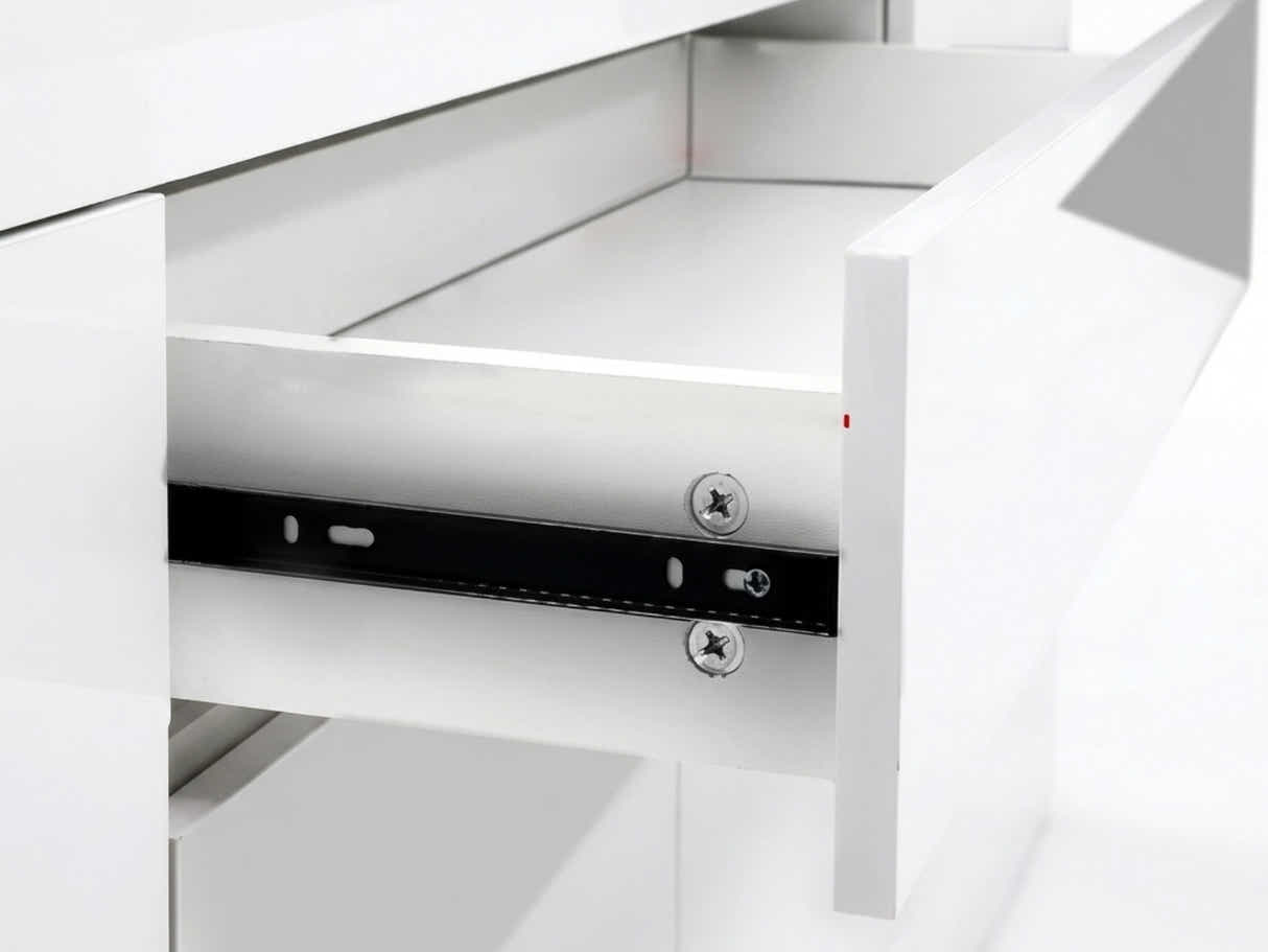 Glansig White Buffet Table - 180 cm