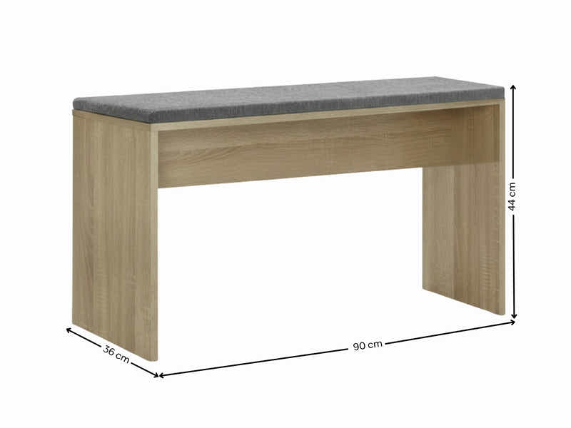 Skog Wooden Dining Bench - 90 cm