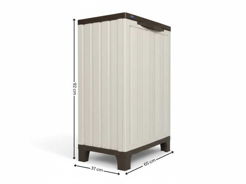 Half-Height Outdoor Storage Cabinet - Cream