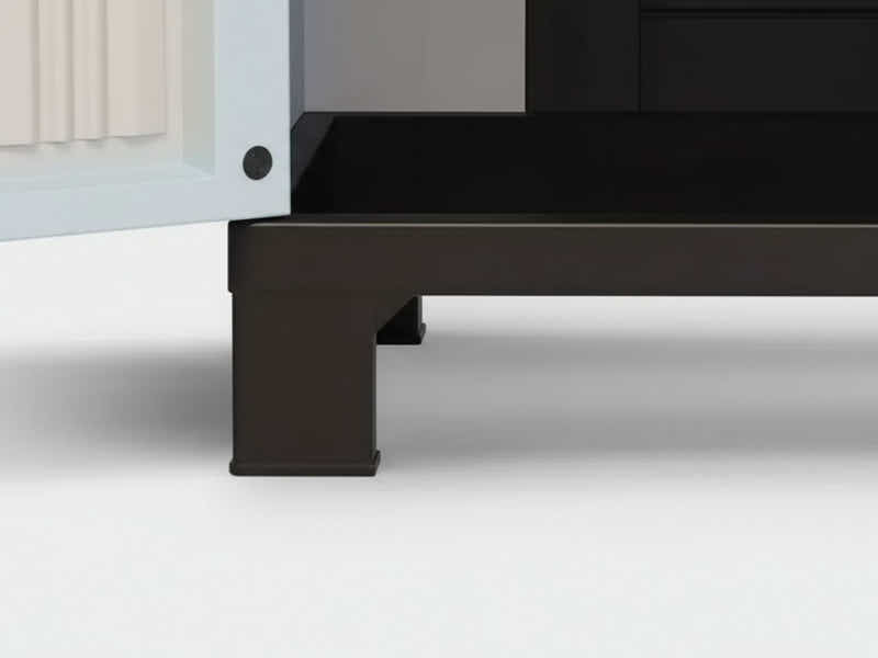 Half-Height Outdoor Storage Cabinet - Cream