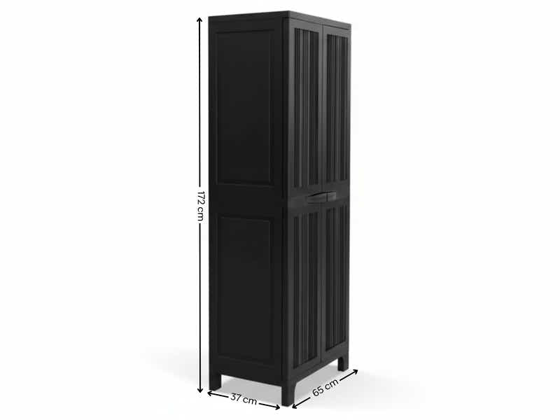 Full-Size Outdoor Storage Cabinet - Black