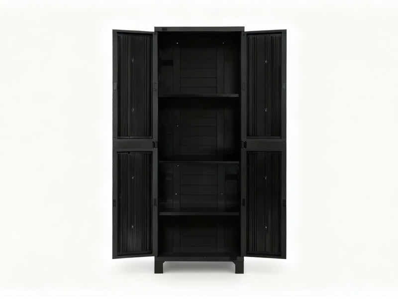 Full-Size Outdoor Storage Cabinet - Black