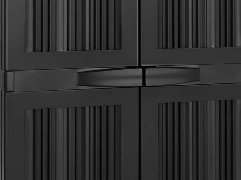 Full-Size Outdoor Storage Cabinet - Black