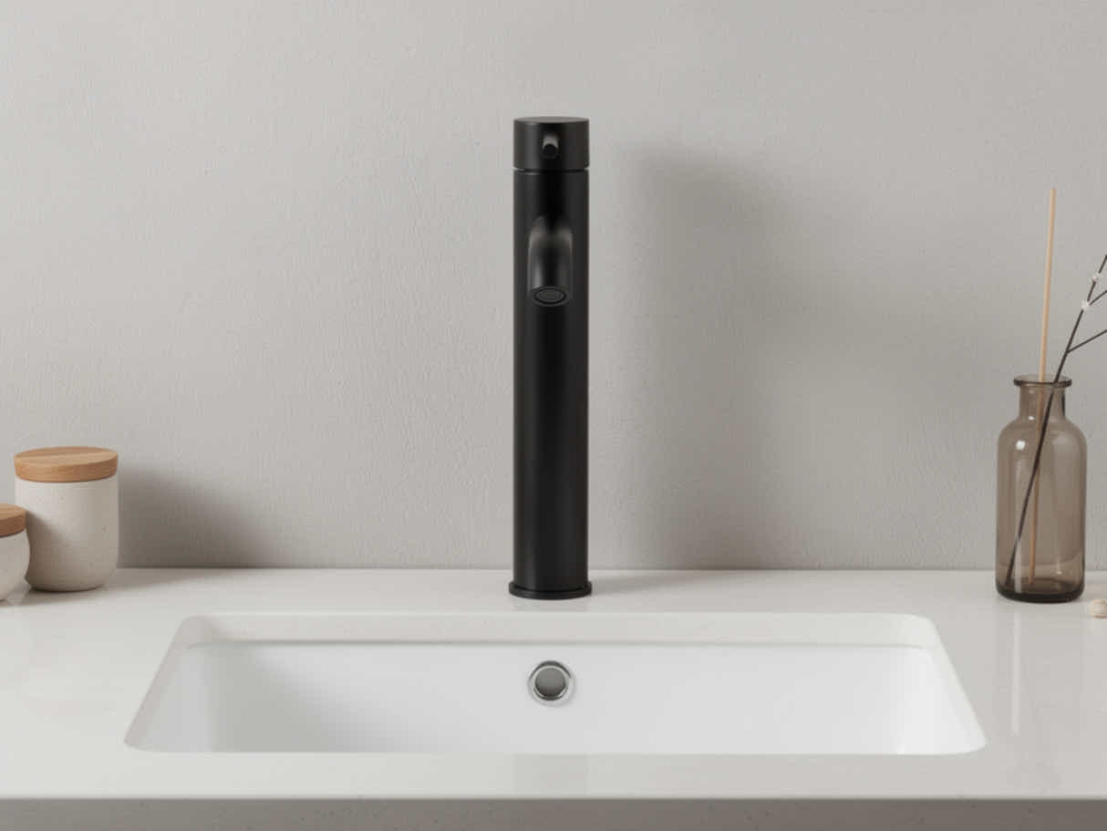 Black Basin Faucet Large