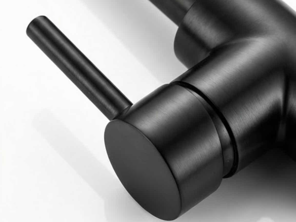 Black Kitchen Faucet - Square