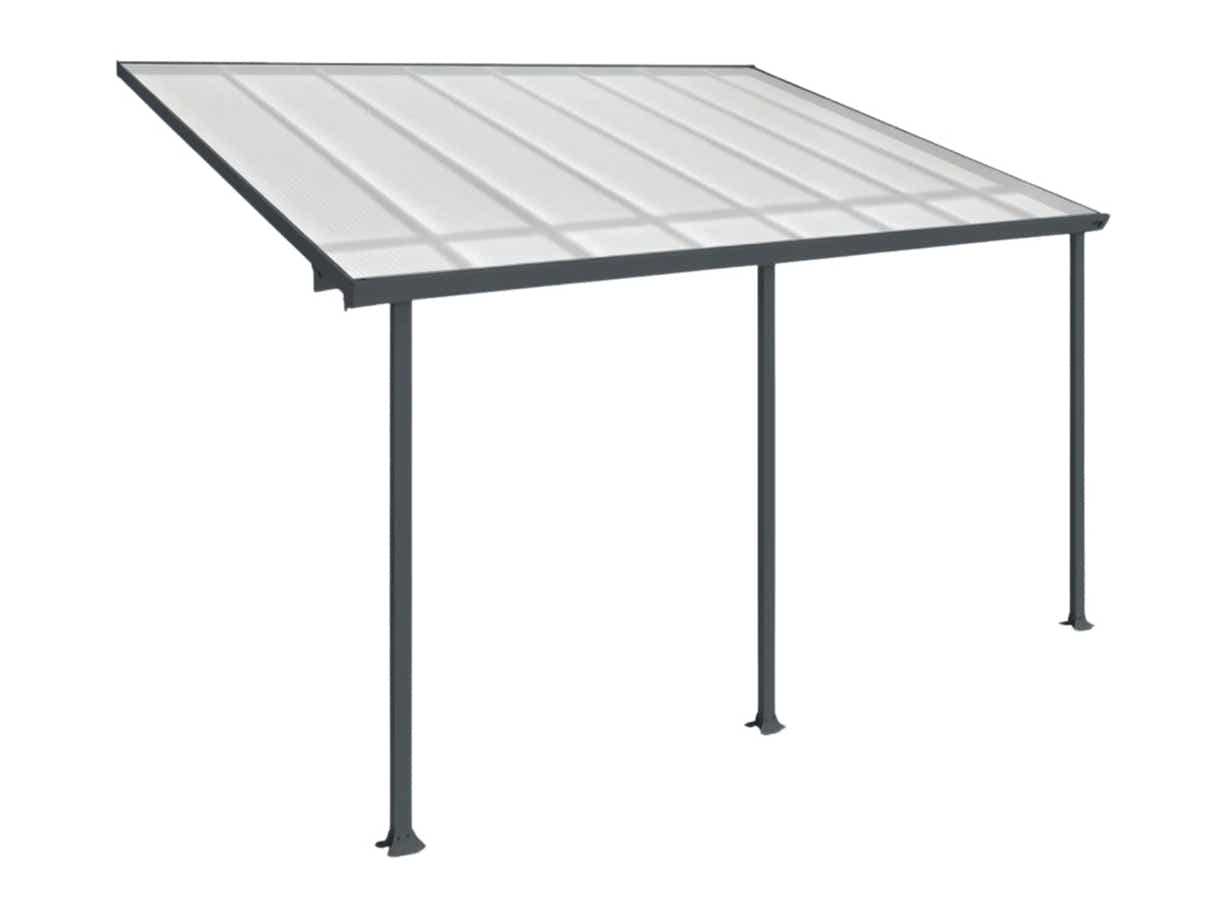 Aluminium Patio Canopy Grey - 10ft x 16ft