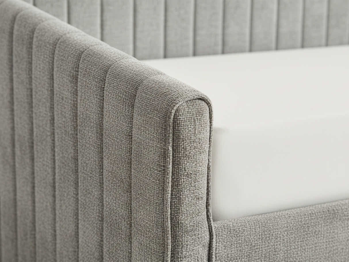 Ainsley Velvet Pull Out Day Bed - Grey