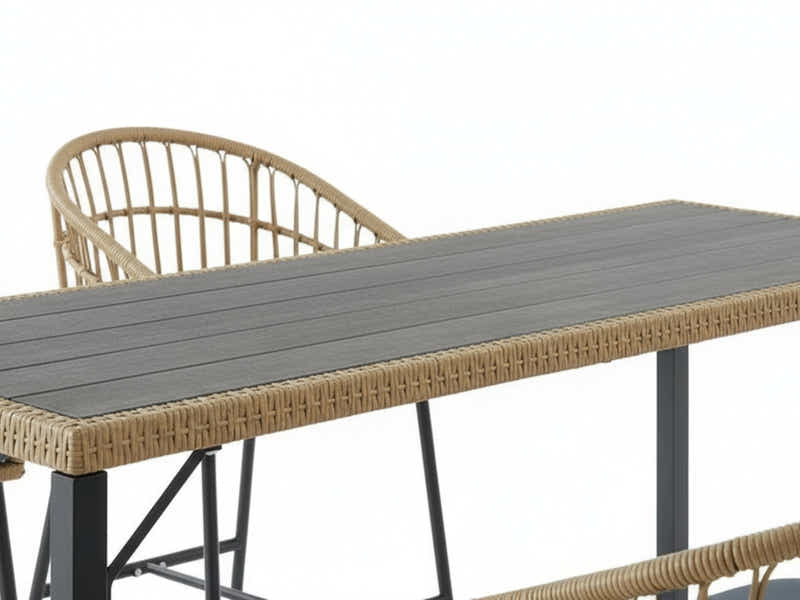 Naturlig 5-Piece Outdoor Bar Set