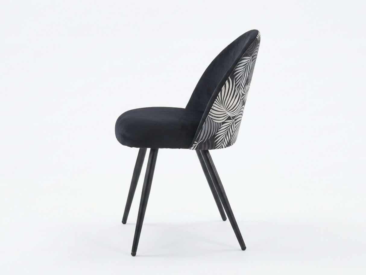 Fernando Dining Chair with Fern Pattern - Set of 4