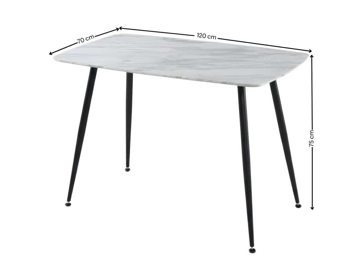 DS Fernando Dining Table with MDF Top - 120 cm
