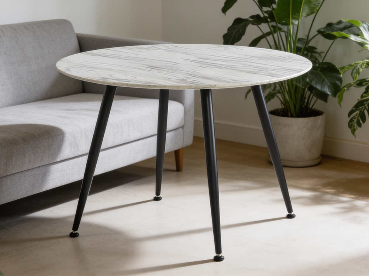 Fernando Round Dining Table with MDF Top - 90 cm