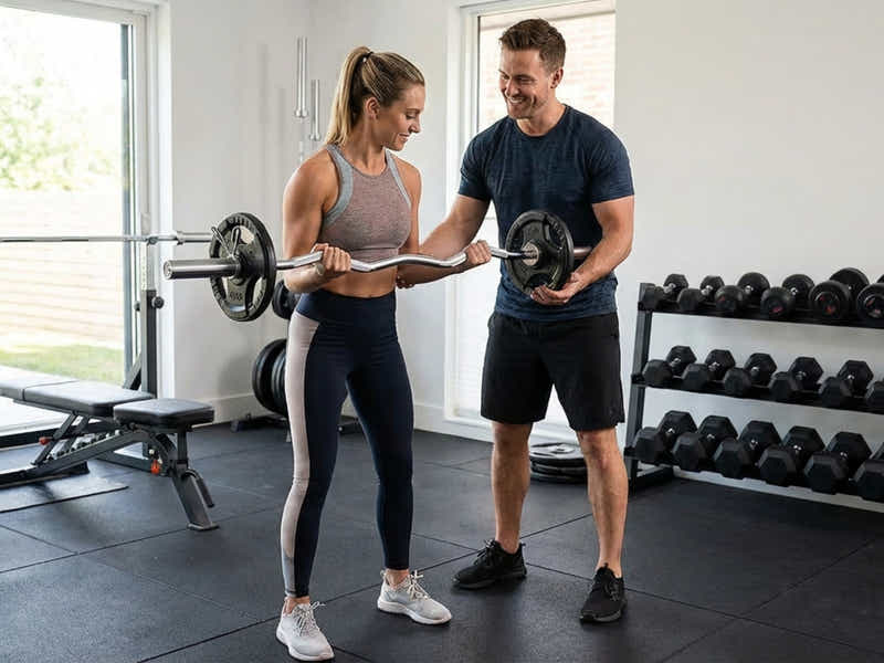 1.2m Olympic Curl Bar x1